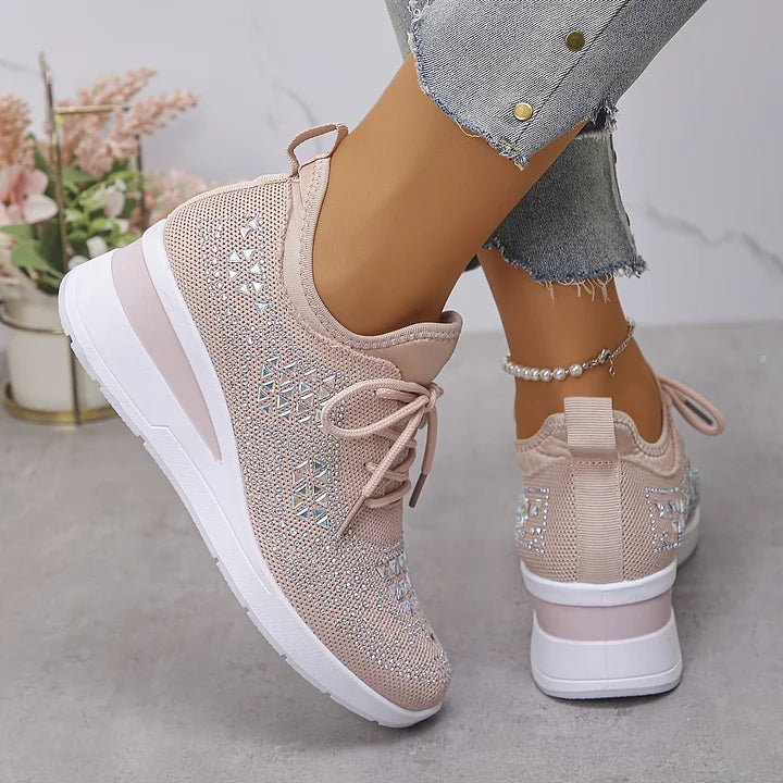 Assina | Baskets confort avec détails strass
