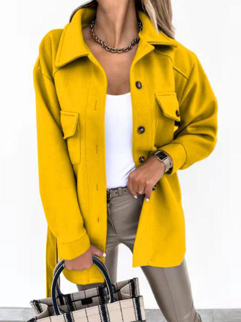 Daphné | Veste chic à boutons et col chemise