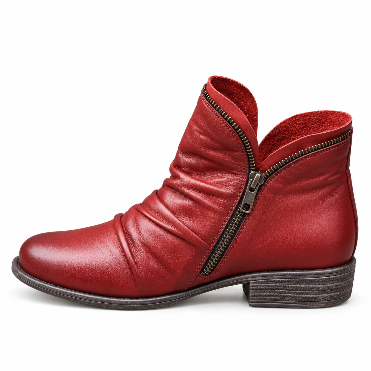 Mélodie | Bottines à petit talon et finition texturée