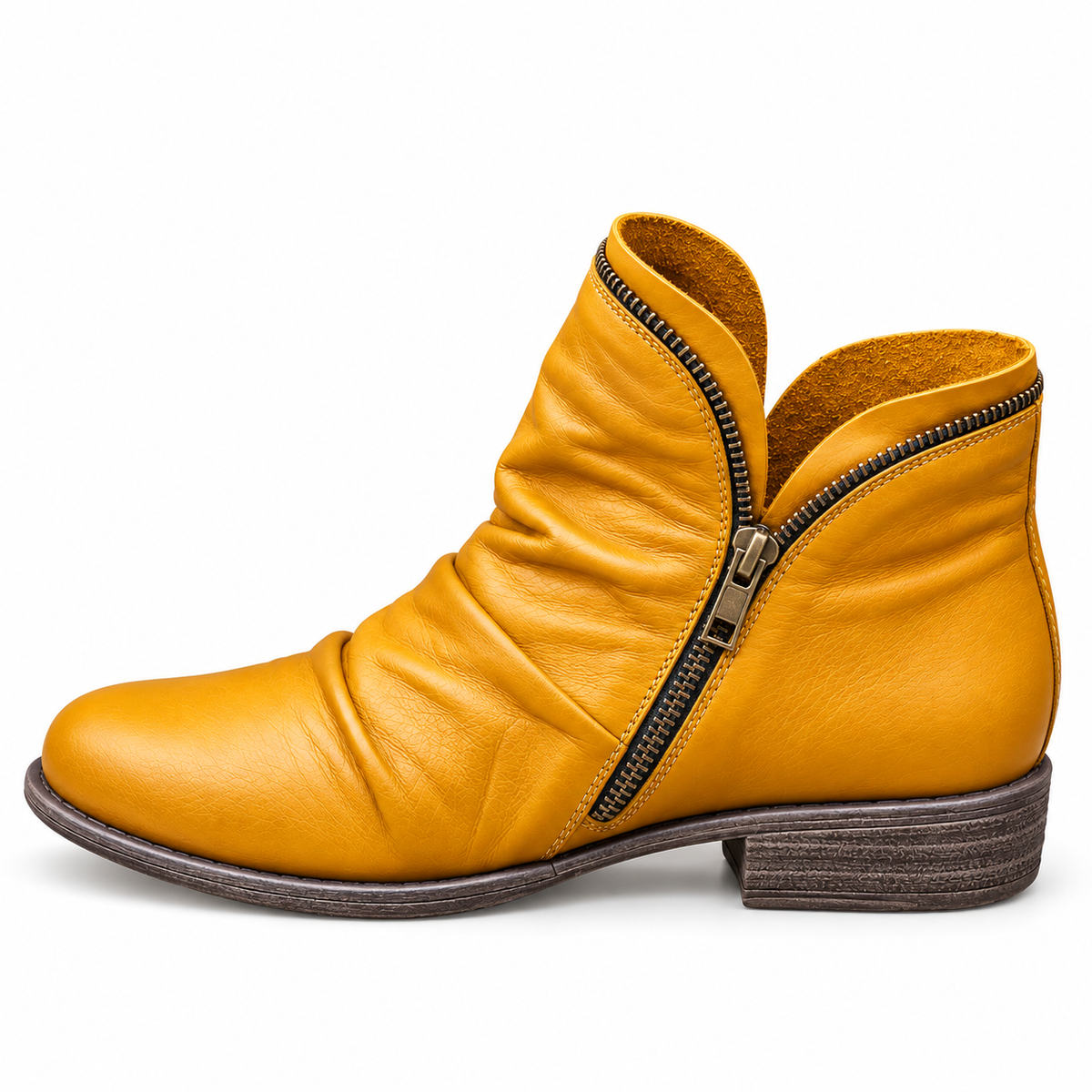 Mélodie | Bottines à petit talon et finition texturée