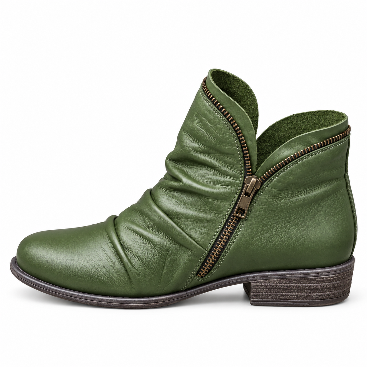Mélodie | Bottines à petit talon et finition texturée
