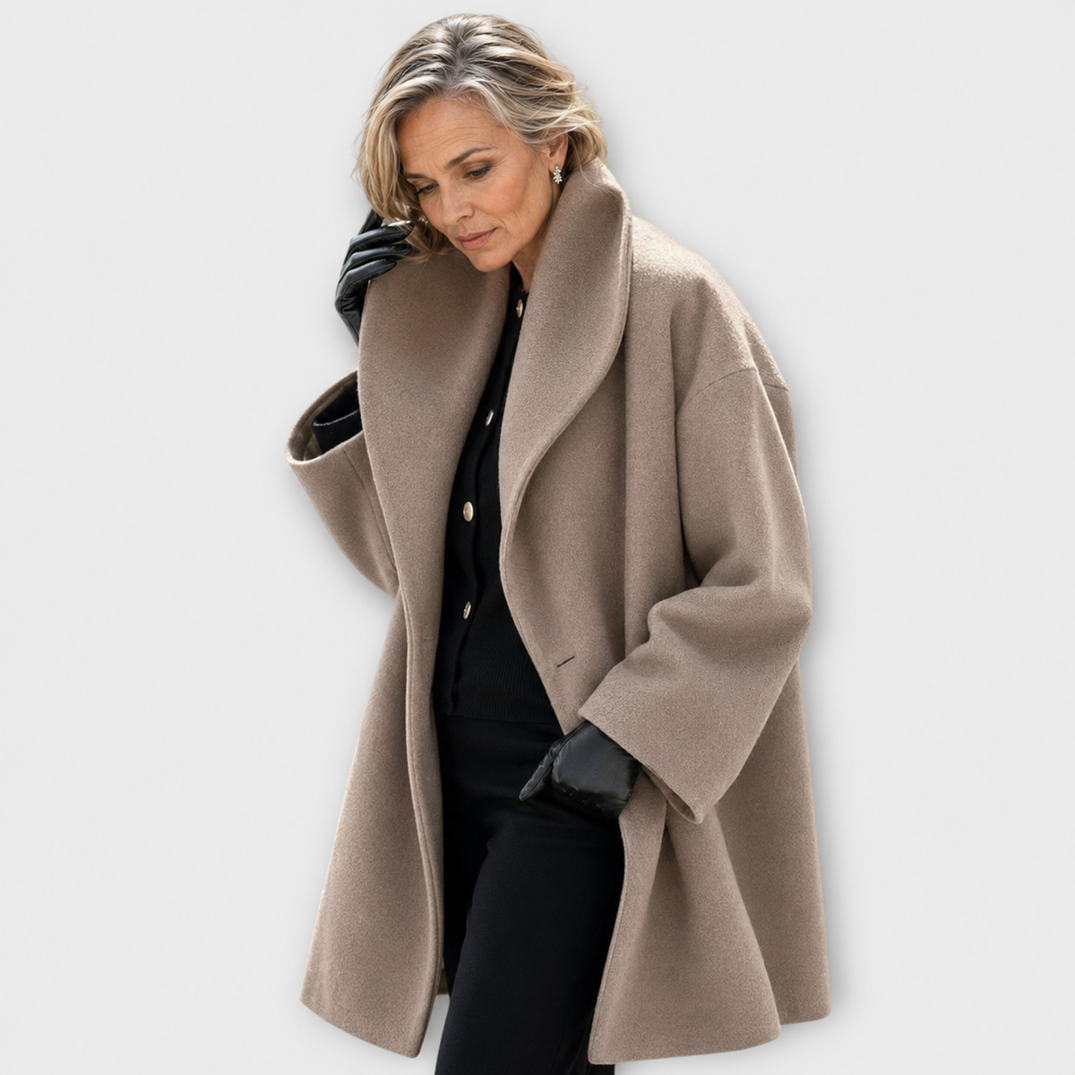 Aurélie | Manteau oversize hiver col large
