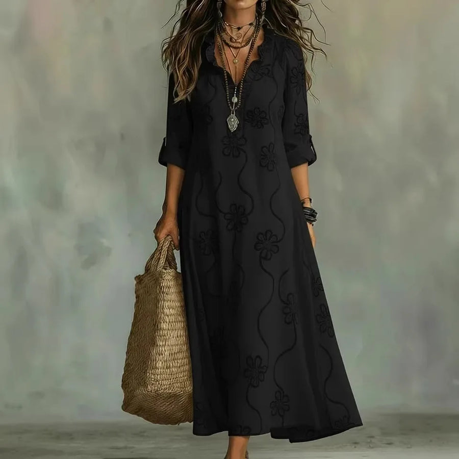 Sienna | Robe Maxi Fleurie Élégante