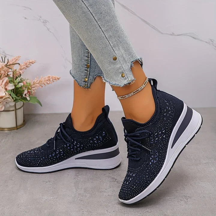 Assina | Baskets confort avec détails strass