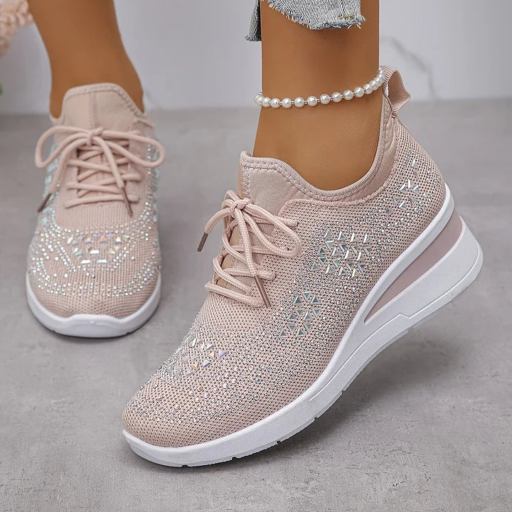 Assina | Baskets confort avec détails strass